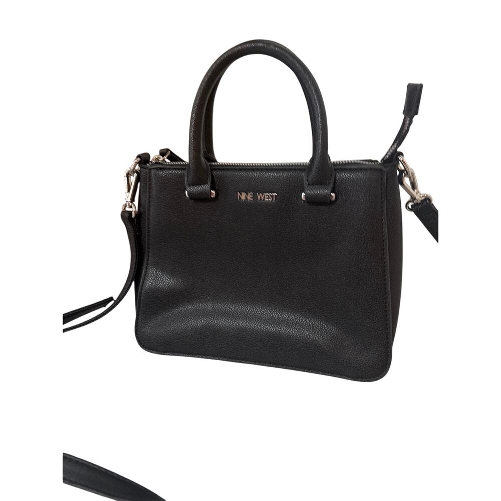 Womens Nine West Black Purse w/ Handles and Adjustable Strap - Picture 3 of 7